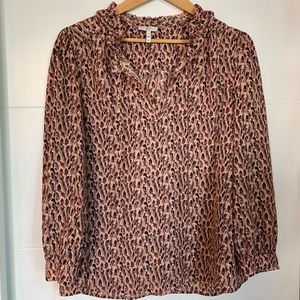 Joie Pink & Black ‘Evangeline’ Blouse (Size M)